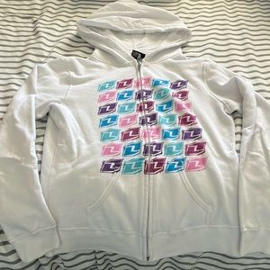 ONE Industries White Zip Hoodie